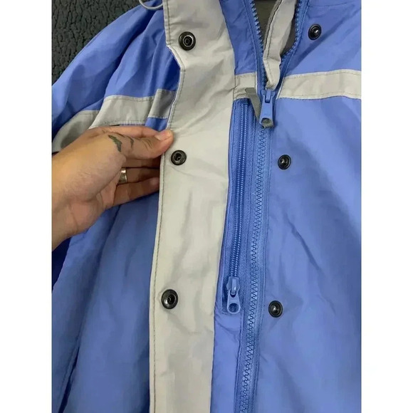 Columbia Sportswear Interchange Jacket Blue Beige LARGE Core Winter Women's - Picture 15 of 16